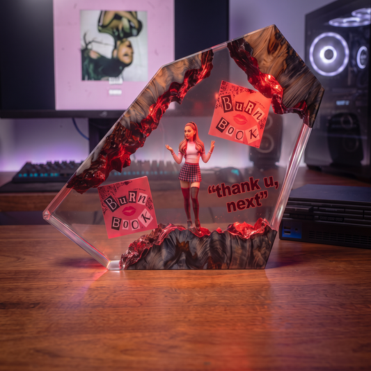Handcrafted Resin Lamp ''Thanks, Next''™ Pre-Order (2 MONTHS)