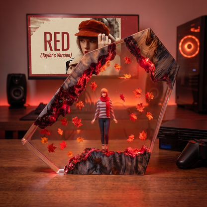Handcrafted Resin Lamp ''Red Autumn''™ Pre-Order (2 MONTHS)