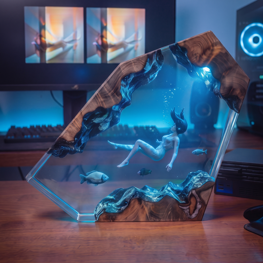 Handcrafted Resin Lamp ''Drowning''™ Pre-Order (2 MONTHS)