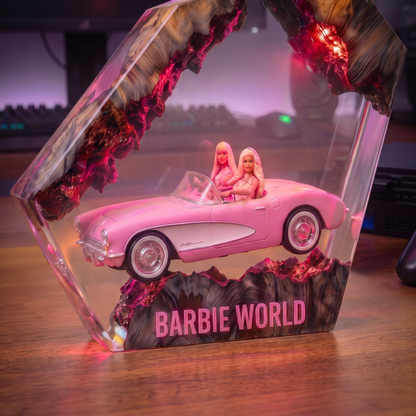 Handcrafted Resin Lamp ''Barbz World''™ Pre-Order (2 MONTHS)